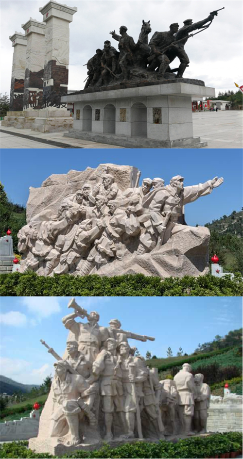 中央红军长征胜利纪念园红军会师雕塑项目设计